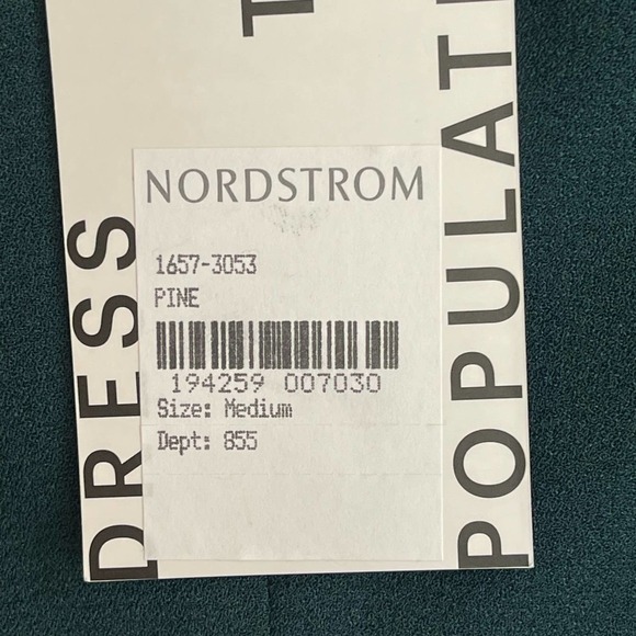 Dress The Population Corey Pine Fit & Flare Chiffon Dress Women's Size M NWT - Picture 11 of 12